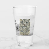 希少色彩の鮮やか雪ヒョウ タンブラーグラス (正面)