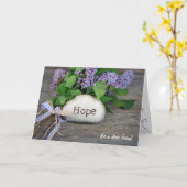 希望およびライラック カード (黄色い花)