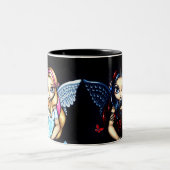 "希望および絶望"のマグ ツートーンマグカップ (中央)
