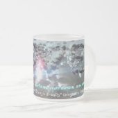 希望が公式を飛ばすようにマグを愛して下さい フロストグラスマグカップ (正面右)