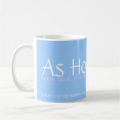 希望が公式を飛ばすように襲って下さい コーヒーマグカップ (左)