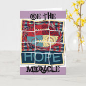 希望が奇跡を生み出す 美しくて愛らしい 心に響く カード (黄色い花)