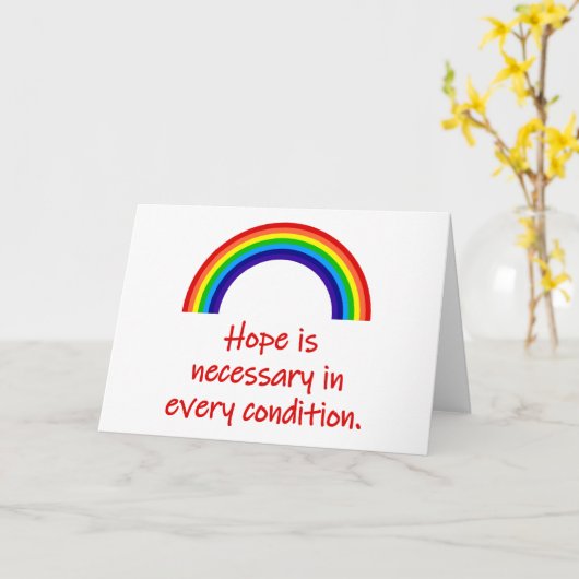 希望が必要だ カード (黄色い花)