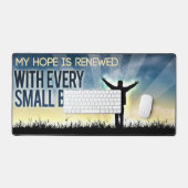 「希望が新しくなってきた」モチベーション確認 デスクマット (キーボード&マウス)