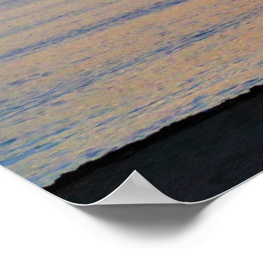 希望が満たされた，マタイ11:28日の出の写真デザイン ポスター (角)