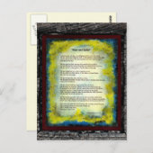 希望とレリーフ、 浮き彫り ポストカード (正面/裏面)