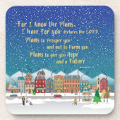 希望と与え未来の計画 – エレミヤ29-11 コースター (正面)