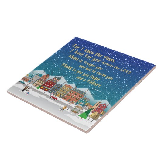 希望と与え未来の計画 – エレミヤ29-11 タイル (側面)