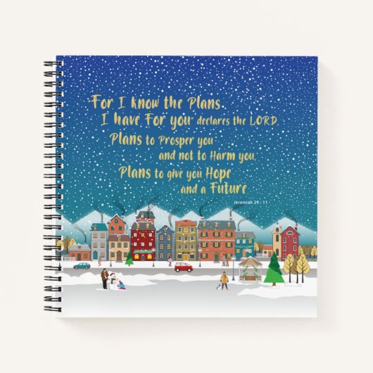 希望と与え未来の計画 – エレミヤ29-11 ノートブック (正面)
