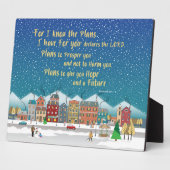 希望と与え未来の計画 – エレミヤ29-11 フォトプラーク (側面)