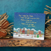 希望と与え未来の計画 – エレミヤ29-11 フォトプラーク (側面)