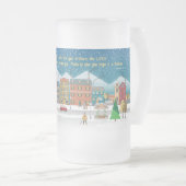 希望と与え未来の計画 – エレミヤ29-11 フロストグラスビールジョッキ (正面右)