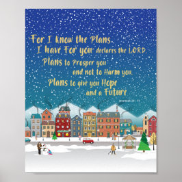 希望と与え未来の計画 – エレミヤ29-11 ポスター
