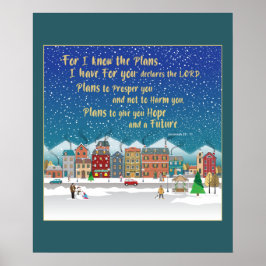 希望と与え未来の計画 – エレミヤ29-11 ポスター