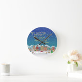 希望と与え未来の計画。エレミヤ29-1 ラウンド壁時計 (ホーム)