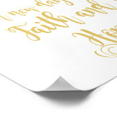 希望と信仰を持つ歓迎と挑戦の日 ポスター (角)