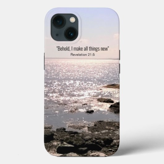 希望と勇気付けられるバイブル詩の海写真 Case-Mate iPhoneケース (裏面)