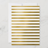 希望と喜び | 新年のエレガントなモダンゴールドフレーム 招待状 (裏面)