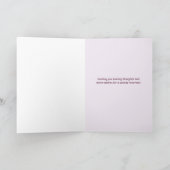 希望と回復のグリーティングカード カード (内部)