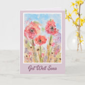 希望と回復の回復カード カード (黄色い花)