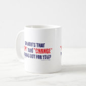 希望と変化を与える コーヒーマグカップ (正面左)