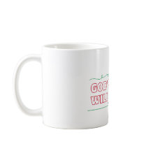 希望と変容のマグカップwメッセージ、神々の意志