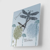 希望と夢 スクエア壁時計 (傾斜)