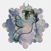 希望と平和の鳩 オーナメントカード (正面)