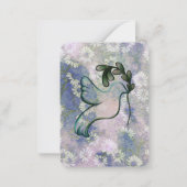 希望と平和の鳩 ノートカード (正面)