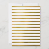 希望と応援 | 白ミニマルと金ゴールドの新年 シーズンカード (裏面)