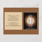 希望と愛の共存バブルの人々のはがき ポストカード (正面)