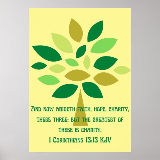 希望と慈善を信じる感動的 ポスター (正面)