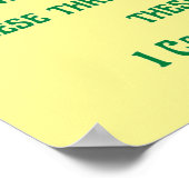 希望と慈善を信じる感動的 ポスター (角)