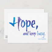 希望と抗議保忙しはがき ポストカード (正面/裏面)