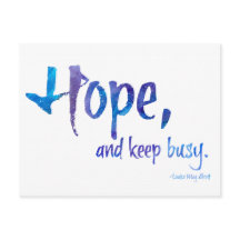 希望と抗議保忙しはがき