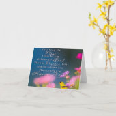 希望と未来の花と鳥 カード (黄色い花)