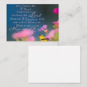 希望と未来の花と鳥 ノートカード (正面/裏面)