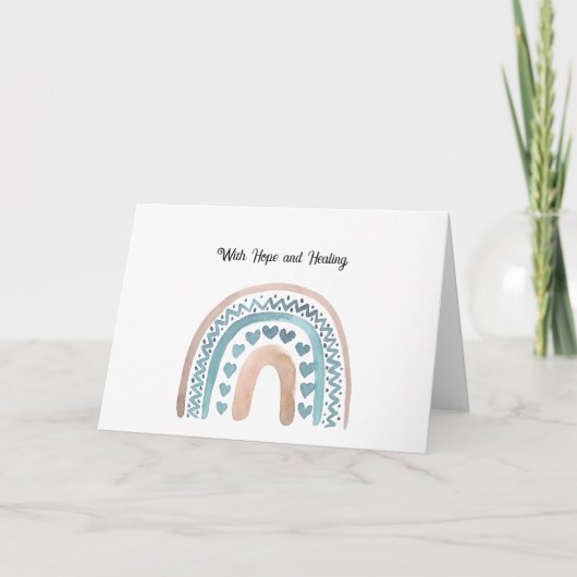 希望と癒しを持って サンキューカード (正面)