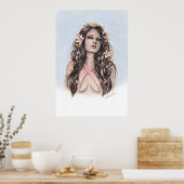 希望と花乳癌認識度ポスター ポスター (キッチン)