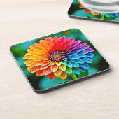 希望と鮮やか喜びの開花デザイン コースター (左側)