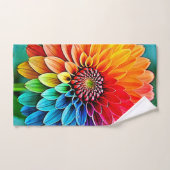 希望と鮮やか喜びの開花デザイン バスタオルセット (ハンドタオル)