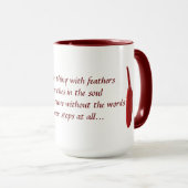 希望についての引用文のやる気を起こさせるなコップ マグカップ (正面右)