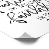 希望に喜ぶ – ローマ12:12 – 手紙ポスター ポスター (角)