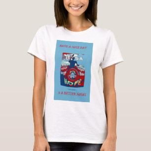 希望に団結:共に強く - アメリカ アートプリント Tシャツ