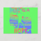 希望に団結:共に強く - 輝けるアメリカ ポストカード (正面)