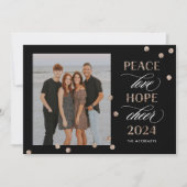 希望に満ちたお正月のカード シーズンカード (正面)