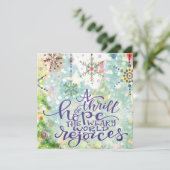 希望に満ちたクリスマスのオーナメント - Inspirivity シーズンカード (スタンド正面)