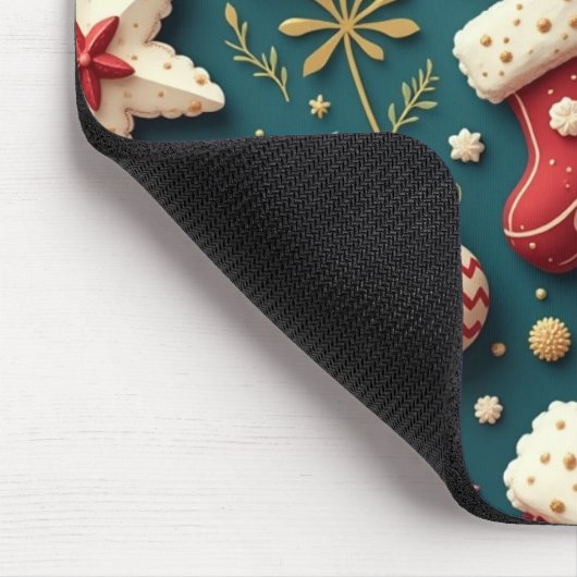 希望に満ちたクリスマスの口 マウスパッド (コーナー)