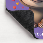 希望に満ちたハートがベビースロットMSを取り巻く マウスパッド (コーナー)