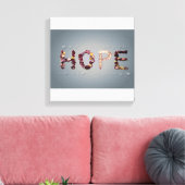 希望に満ちたバラ キャンバスプリント (インサイチュ (リビング))